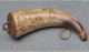 Tremendous Antique Scrimshaw Powder Horn Dated 1802 And Intialled C.  H.  Ornate Primitives photo 2