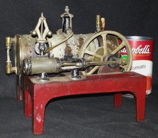 Vintage 1920s Weeden No.  14 Toy Steam Engine Rivets Brass Sight Glass Whistle photo