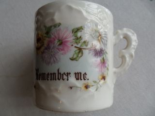 Antique - Vintage Victorian - `` Remember Me`` - Child`s Cup - German photo