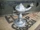 West German Pewter Aladdin Style Mid Century Oil Lamp Cigar Lighter Parlour Metalware photo 3
