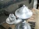 West German Pewter Aladdin Style Mid Century Oil Lamp Cigar Lighter Parlour Metalware photo 5