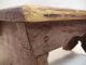 Early 1800 ' S Pennsylvania Wooden Bench Foot Stool W.  Carved Rosette 1800-1899 photo 4