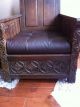 Very Old Gothic Priest Chair Fast 1800-1899 photo 2