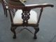 51721 Solid Mahogany Chippendale Corner Chair Armchair Post-1950 photo 9