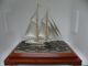 Finest Japanese Large 2 Masted Sterling Silver 985 Model Ship By Takehiko Japan Other photo 1