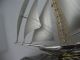 Finest Japanese Large 2 Masted Sterling Silver 985 Model Ship By Takehiko Japan Other photo 5