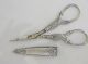 Antique 830 Silver Scissors With Sleeve Gothic Theme Pre 1923 Great Graphics Other photo 1