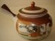 Japanese Covered Tea Pot With Flowers & Figure Teapots photo 3