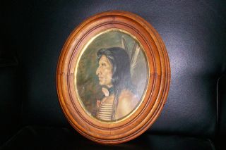 Antique Lithograph Of Native American photo