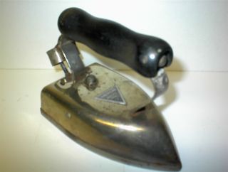 Antique /old American Beauty Electric Clothes Iron Black Wood Handle Heavy photo