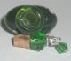3 Murano Glass Heart Essential Oil Perfume Bottles Charm Vials Lampwork Pendants Perfume Bottles photo 3
