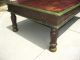 Antique Rustic Artisan Indian Hard Wood Brown Distressed Wood Coffee Table Unknown photo 6