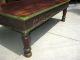 Antique Rustic Artisan Indian Hard Wood Brown Distressed Wood Coffee Table Unknown photo 7