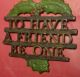 Antique Vintage Trivet Christmas Poinsettia To Have A Friend Be One Hot Plate Trivets photo 5