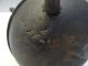 Antique Old Metal Cast Iron Carved Wood Bulb Cauldron Shaped Fireplace Starter Hearth Ware photo 6