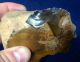 British Lower Palaeolithic Flint Pebble Handaxe Tool From Dorset Neolithic & Paleolithic photo 2