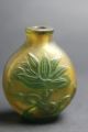 Chinese Antique Peking Overlay Flower Carved Glass Snuff Bottle Snuff Bottles photo 1