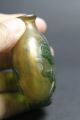 Chinese Antique Peking Overlay Flower Carved Glass Snuff Bottle Snuff Bottles photo 4