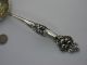 Antique Victorian Signed Baker - Manchester Gilt Sterling Silver Serving Spoon Other photo 3