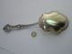 Antique Victorian Signed Baker - Manchester Gilt Sterling Silver Serving Spoon Other photo 6