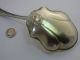 Antique Victorian Signed Baker - Manchester Gilt Sterling Silver Serving Spoon Other photo 7