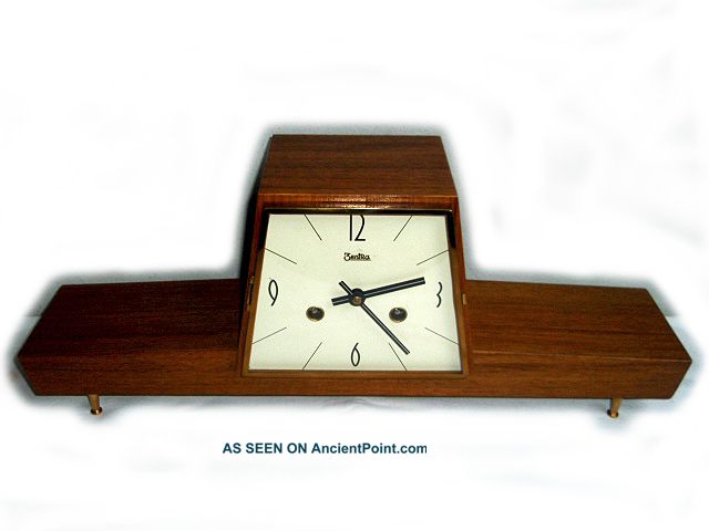 Design Mantel Clock F.  Zentra; Germany; 40s Clocks photo