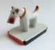 Vintage Old J P Porcelain Fox Terrier Dog Winner Art Figurine Figurines photo 3