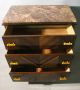 Marble Three Drawer Bachelors Chest Art Deco Table Stand Tableau Bakelite 1900-1950 photo 6