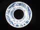 Antique Chinese Blue And White Porcelain Cup Holder Ring With Marks Teapots photo 1