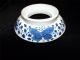 Antique Chinese Blue And White Porcelain Cup Holder Ring With Marks Teapots photo 3