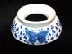 Antique Chinese Blue And White Porcelain Cup Holder Ring With Marks Teapots photo 4