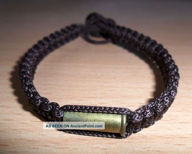 Blessed Thai Buddhist Wristband Amulet - Handmade Karma Bracelet (Blue & White)
