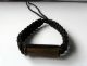 Thai Buddhist Cotton Weave Wristband Bracelet Monk Blessed Black Bracelets photo 3