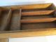 The Best Oak Dovetailed Box With Compartments.  Excellent Condition/patina Primitives photo 1