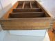 The Best Oak Dovetailed Box With Compartments.  Excellent Condition/patina Primitives photo 5