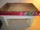 Hand Painted Silverware Box With Geraniums Painted In Red. Primitives photo 3