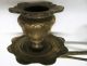 Antique Old Pair Arts&crafts Piano Candle Holders Victorian Sconces Solid Brass Chandeliers, Fixtures, Sconces photo 5
