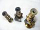 Three Small Brass Microscopes Other photo 3
