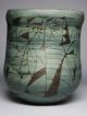 Studio Art Pottery Japanese Incised Sgraffito Etched Mid Century Modern Vase Vtg Mid-Century Modernism photo 5