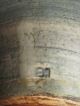 Studio Art Pottery Japanese Incised Sgraffito Etched Mid Century Modern Vase Vtg Mid-Century Modernism photo 8