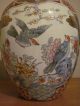 Vintage Chinese Hand Painted Birds Porceline And Enamel Ginger Jar/ Vase Vases photo 2