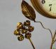 European Rural Gold Metal Diameter 27.  5cm Mute Decorative Table/desk Clock Clocks photo 3