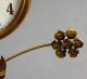 European Rural Gold Metal Diameter 27.  5cm Mute Decorative Table/desk Clock Clocks photo 4
