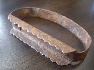 Rare Antique 1800 Hand Hammared Iron Corn Sheller Tool photo