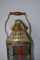 Antique Quality Thick Brass Candle Lantern,  Circa 1800. Chandeliers, Fixtures, Sconces photo 1