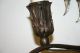 Rare - Art Nouveau Hand Wrought Iron Art 2 - Light Owl Wall Sconce Chandeliers, Fixtures, Sconces photo 2