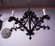 Top_ A Scrolled Wrought Iron 5 - Light Chandelier Chandeliers, Fixtures, Sconces photo 9