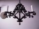 Top_ A Scrolled Wrought Iron 5 - Light Chandelier Chandeliers, Fixtures, Sconces photo 2