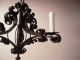 Top_ A Scrolled Wrought Iron 5 - Light Chandelier Chandeliers, Fixtures, Sconces photo 5