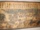 Very Long Antique Chinese Scroll Painting Mountains Landscape Boats Figures 153 